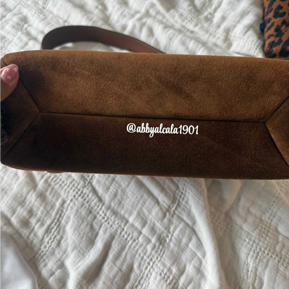 Coach Rich Brown Suede Shoulder Bag - Picture 5 of 6